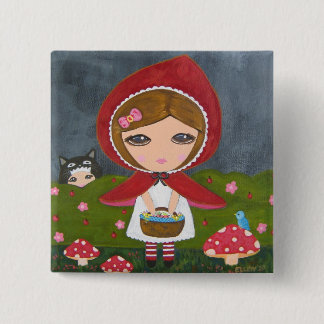 Little Red Riding Hood 15 Cm Square Badge