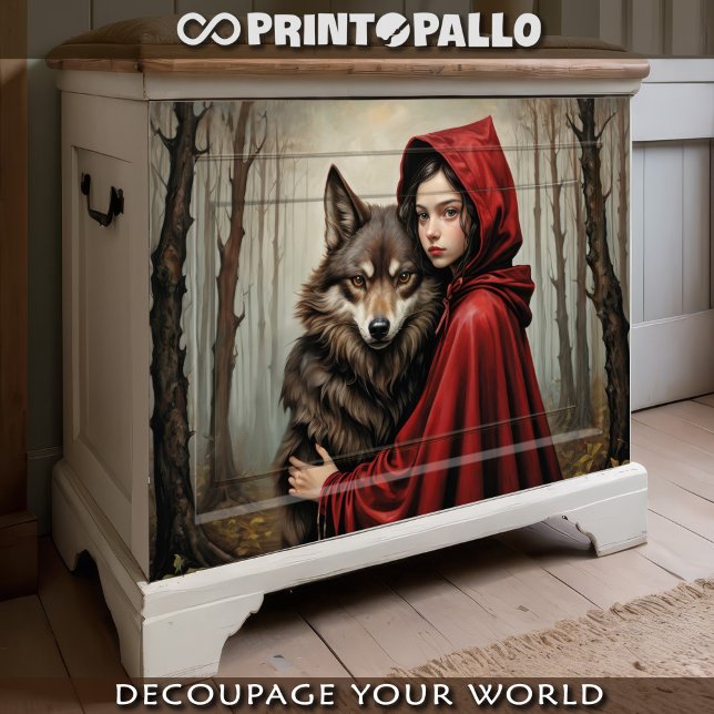 Little red riding hood and the true about wolf  tissue paper (Creator Uploaded)