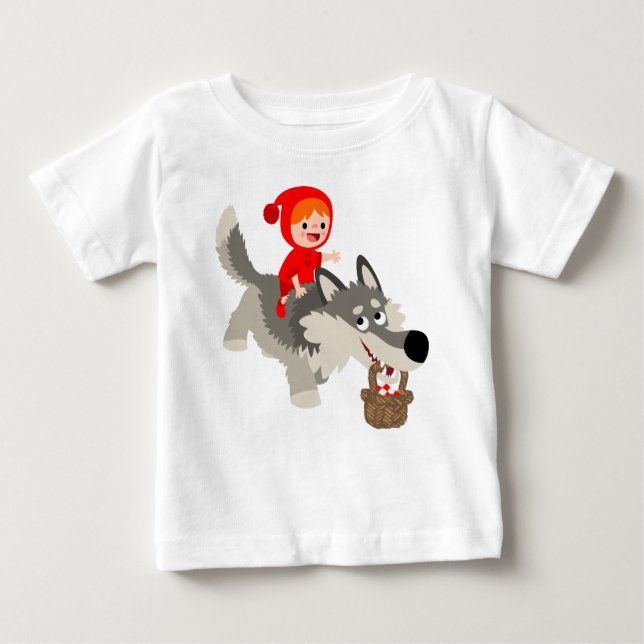 Little Red Riding Hood And The Wolf Baby T-Shirt (Front)
