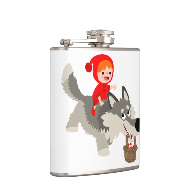 Little Red Riding Hood and The Wolf Hip Flask (Right)