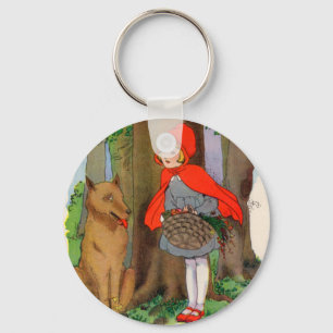 Little Red Riding Hood and the Wolf Key Ring