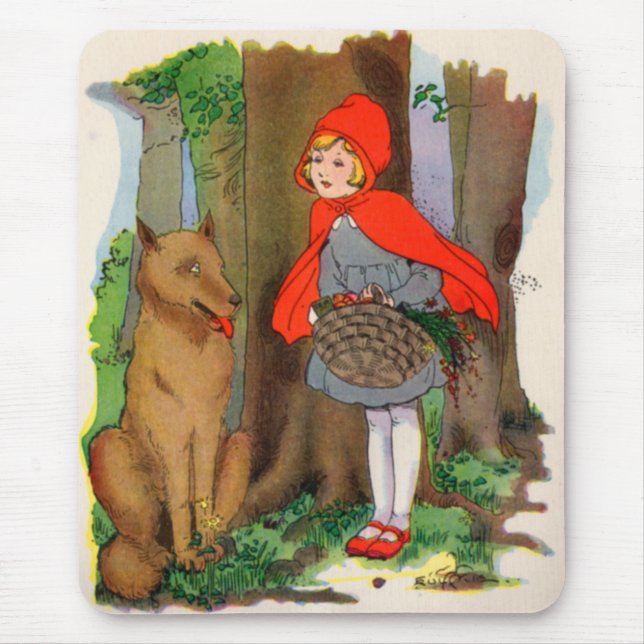 Little Red Riding Hood and the Wolf Mouse Pad (Front)