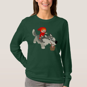 Little Red Riding Hood And The Wolf Women T-Shirt