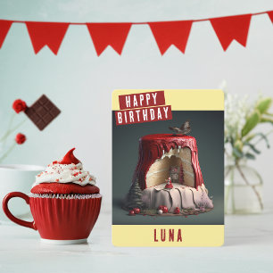 Little Red Riding Hood Birthday Card