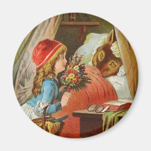 Little Red Riding Hood by Carl Offterdinger Magnet