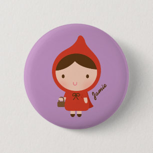 Little Red Riding Hood Fairytale for Girls 6 Cm Round Badge