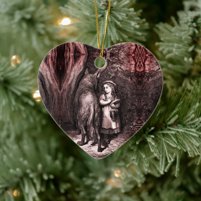 Little Red Riding Hood - Grimm Ceramic Tree Decoration (Tree)