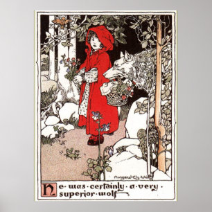Little Red Riding Hood  Margaret Ely Webb  Poster