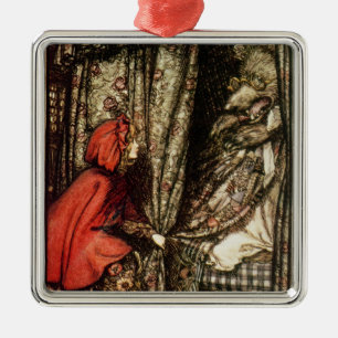 Little Red Riding Hood Metal Tree Decoration