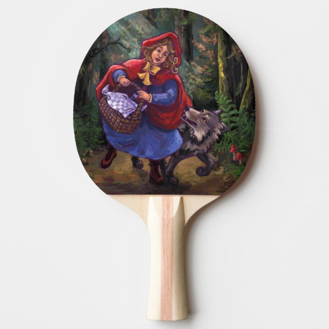 Little Red Riding Hood Ping Pong Paddle (Front)