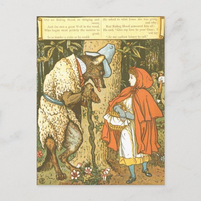 Little Red Riding Hood Postcard (Front)