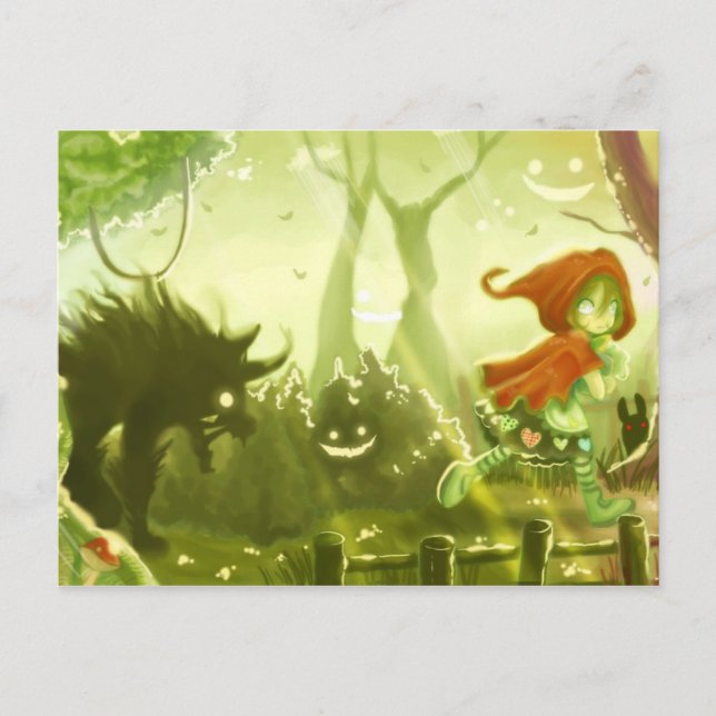 Little Red Riding Hood postcard 02 (Front)