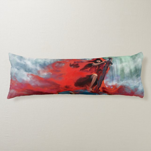 Little Red Riding Hood - Red Slays the wolf Body Cushion (Front)