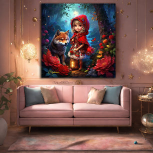 Little Red Riding Hood & The Wolf Poster