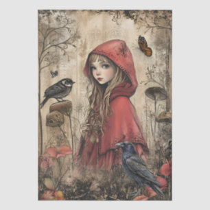 Little Red Riding Hood Themed Decoupage Tissue Paper