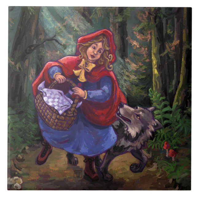 Little Red Riding Hood Tile (Front)