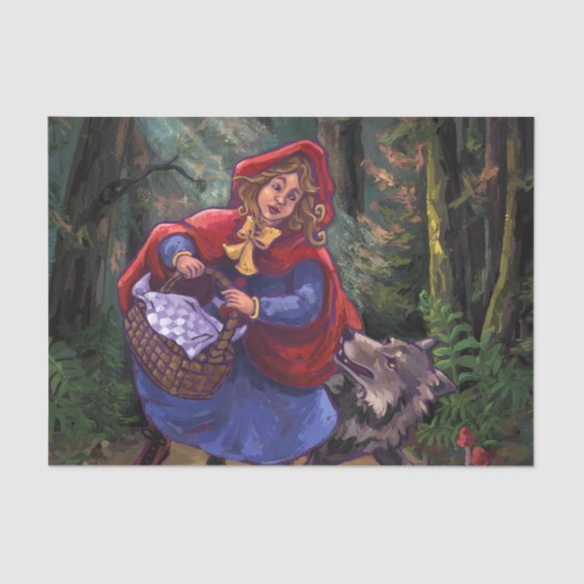 Little Red Riding Hood Tissue Paper (Front)