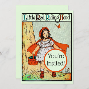 Little Red Riding Hood Vintage Cute Invitation