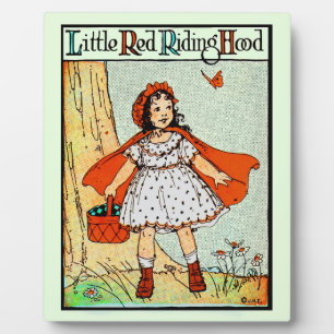 Little Red Riding Hood Vintage Cute Plaque