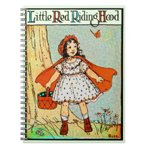 Little Red Riding Hood Vintage Cute Spiral Notebook