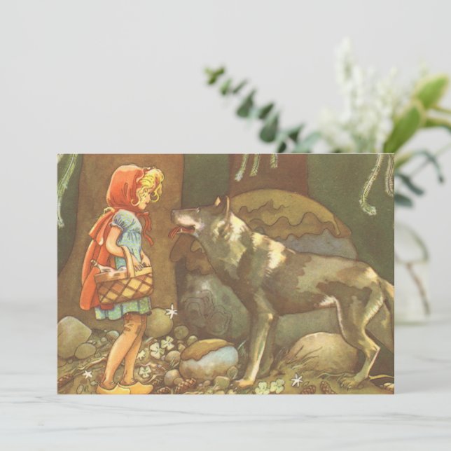 Little Red Riding Hood, Vintage Fairy Tale (Standing Front)