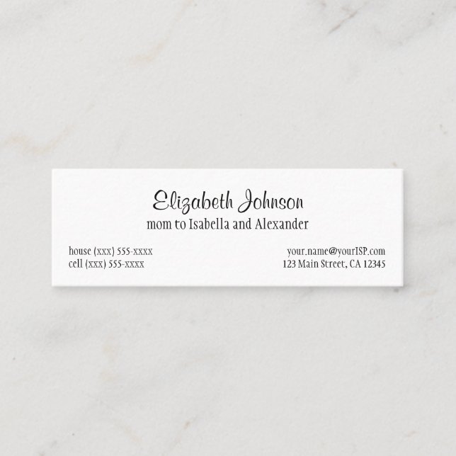 Little Red Riding Hood, Vintage Fairy Tale Calling Card (Front)