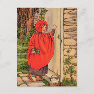 Little Red Riding Hood Vintage Postcard