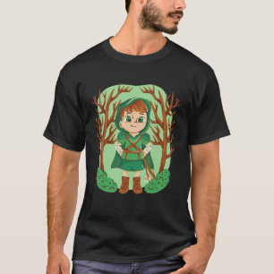 Little Red Riding Hood Walking in the Forest T-Shirt