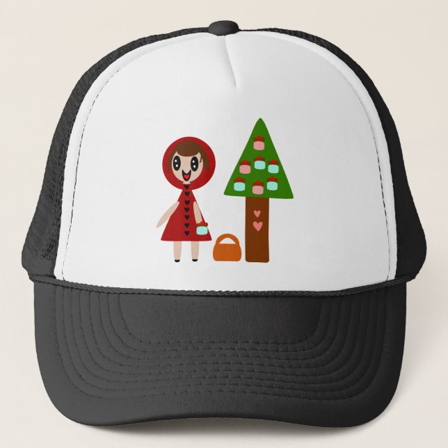 Little Red Riding Hood's Cupcake Tree Trucker Hat (Front)