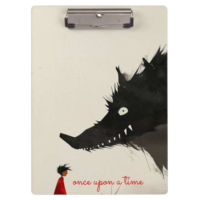 Little Red Riding Hoos & the Evil Wolf Clipboard (Front)