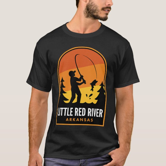 Little Red River Arkansas Fishing T-Shirt (Front)