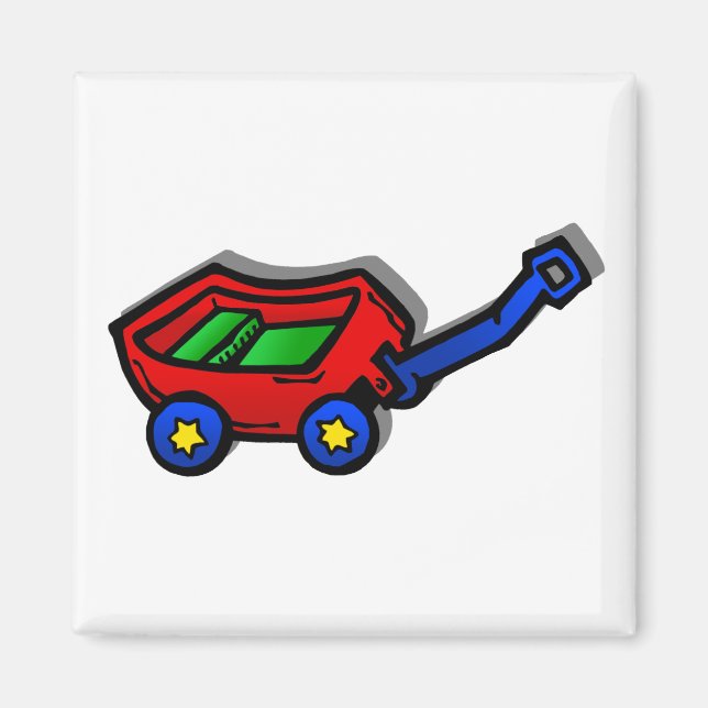 little red wagon magnet (Front)