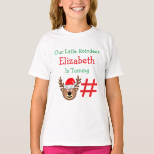 Little Reindeer Kids Birthday T-Shirt