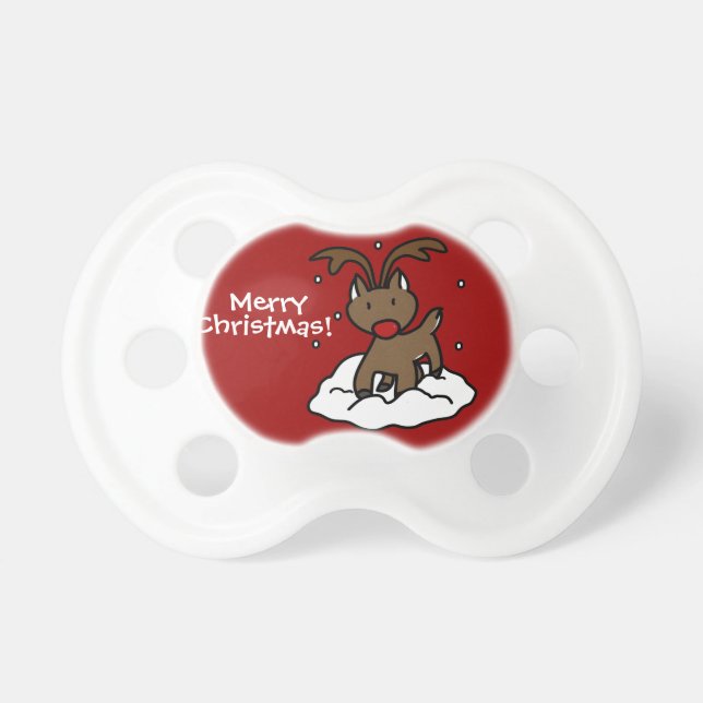 'Little Reindeer' Pacifier (Front)