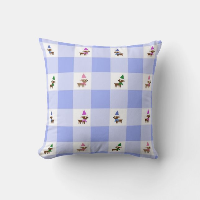 Little Reindeer Pattern Cushion (Front)
