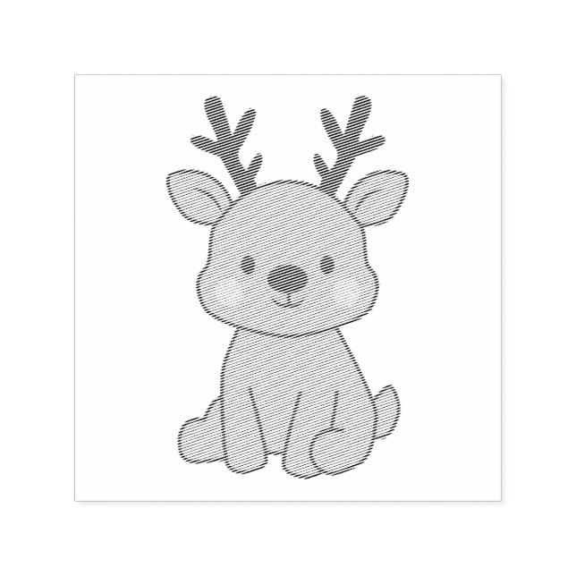 Little Reindeer Self-inking Stamp (Design)