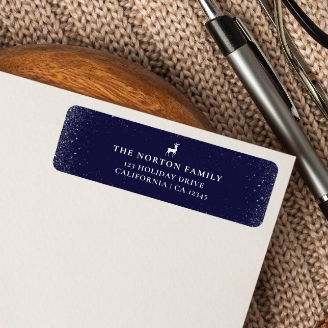 Little Reindeer Simple Snowflakes NAVY Christmas  (Creator Uploaded)