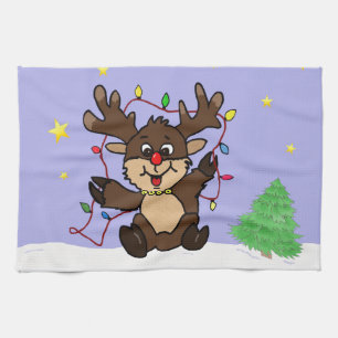 Little Reindeer Tea Towel