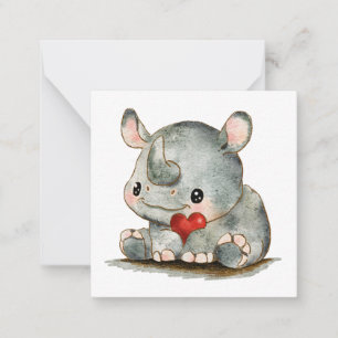 Little Rhino Flat Card