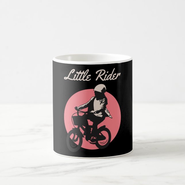 Little Rider - Retro Biker Design Coffee Mug (Center)