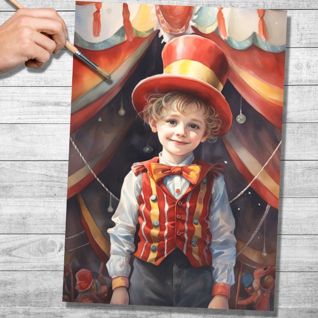Little Ringmaster 2 Decoupage Paper (Creator Uploaded)