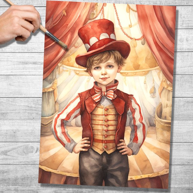 Little Ringmaster 5 Decoupage Paper (Creator Uploaded)