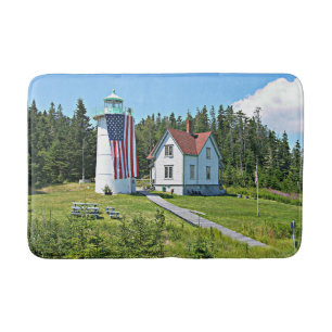Little River Lighthouse, Cutler Maine Bath Mat