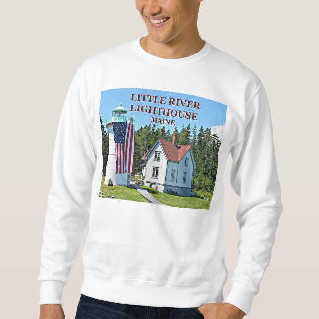 Little River Lighthouse, Maine Sweatshirt (Front)