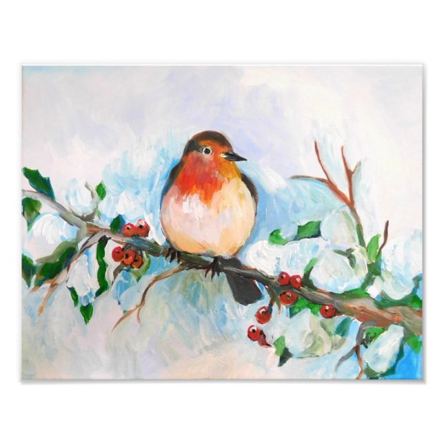 Little Robin Photo Print (Front)