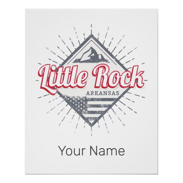 Little Rock Arkansas City United States USA Design Poster (Front)