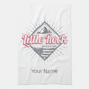 Little Rock Arkansas City United States USA Design Tea Towel