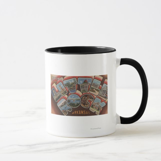 Little Rock, Arkansas - Large Letter Scenes 2 Mug (Right)