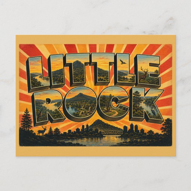 Little Rock Arkansas River Valley Mountains Postcard (Front)