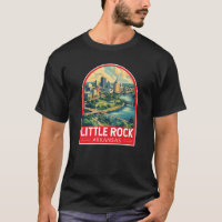 Little Rock Arkansas Travel Art Emblem